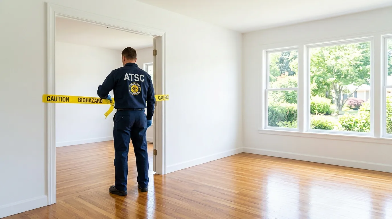 Certified biohazard cleanup crew performing Crime Scene Cleanup in Spanish Lake